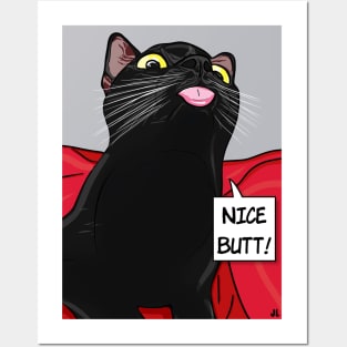 Nice Butt (Cat) Posters and Art